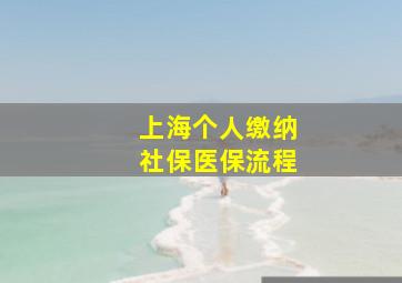 上海个人缴纳社保医保流程