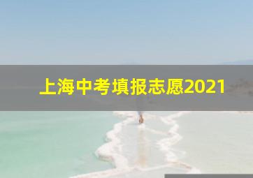 上海中考填报志愿2021