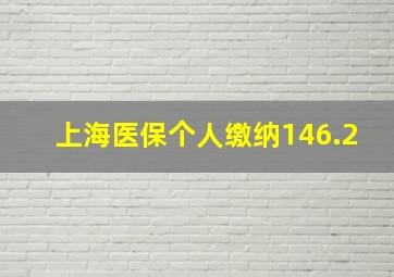 上海医保个人缴纳146.2