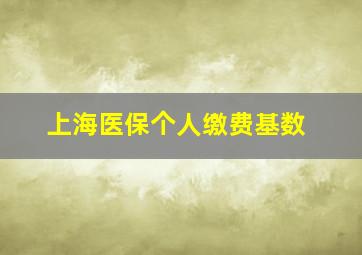 上海医保个人缴费基数