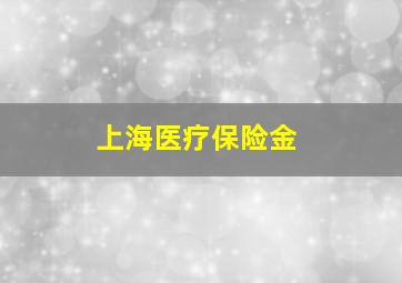 上海医疗保险金