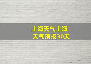 上海天气上海天气预报30天