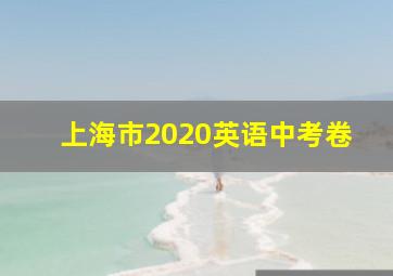 上海市2020英语中考卷