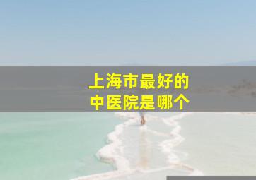 上海市最好的中医院是哪个