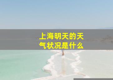 上海明天的天气状况是什么