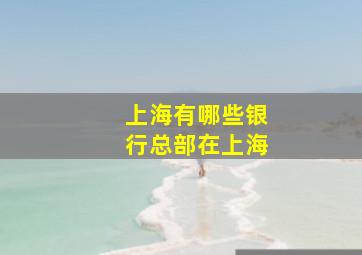 上海有哪些银行总部在上海