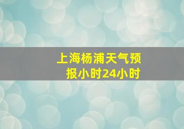 上海杨浦天气预报小时24小时