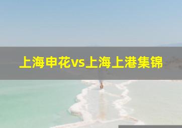 上海申花vs上海上港集锦