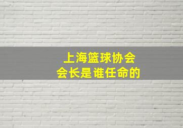 上海篮球协会会长是谁任命的