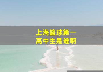 上海篮球第一高中生是谁啊