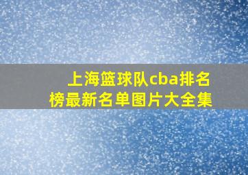 上海篮球队cba排名榜最新名单图片大全集