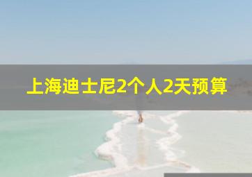 上海迪士尼2个人2天预算