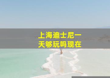 上海迪士尼一天够玩吗现在