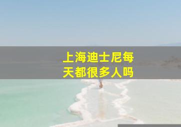 上海迪士尼每天都很多人吗