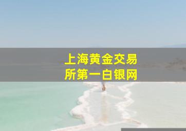 上海黄金交易所第一白银网