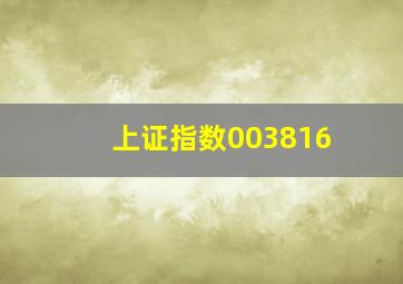 上证指数003816