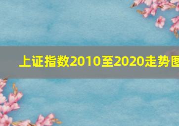 上证指数2010至2020走势图