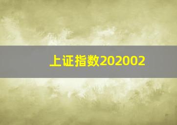 上证指数202002