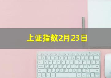 上证指数2月23日