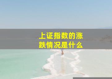 上证指数的涨跌情况是什么