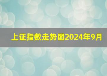 上证指数走势图2024年9月