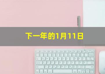 下一年的1月11日