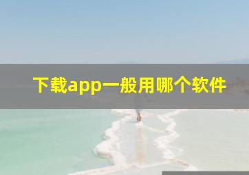 下载app一般用哪个软件