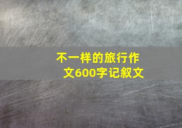 不一样的旅行作文600字记叙文