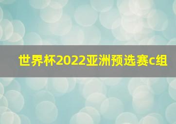 世界杯2022亚洲预选赛c组