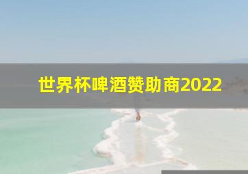 世界杯啤酒赞助商2022