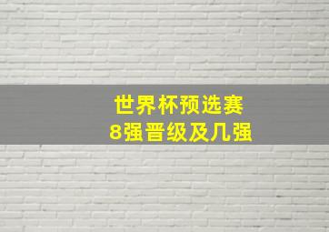 世界杯预选赛8强晋级及几强