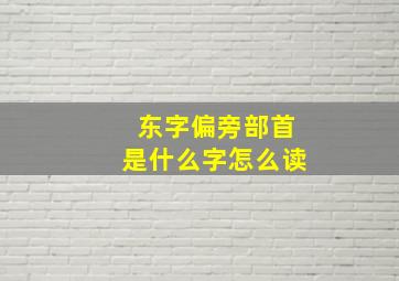 东字偏旁部首是什么字怎么读