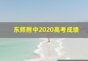 东师附中2020高考成绩