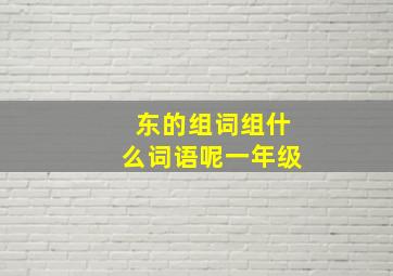 东的组词组什么词语呢一年级