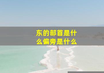 东的部首是什么偏旁是什么