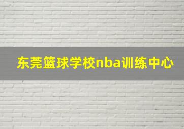 东莞篮球学校nba训练中心