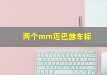 两个mm迈巴赫车标