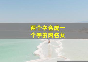 两个字合成一个字的网名女