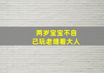 两岁宝宝不自己玩老缠着大人