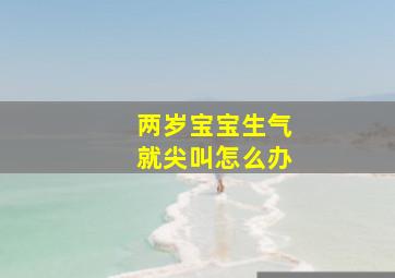 两岁宝宝生气就尖叫怎么办