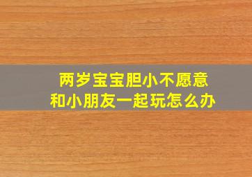 两岁宝宝胆小不愿意和小朋友一起玩怎么办