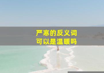 严寒的反义词可以是温暖吗