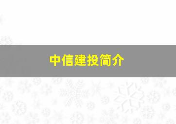 中信建投简介