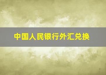 中国人民银行外汇兑换