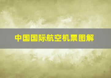 中国国际航空机票图解