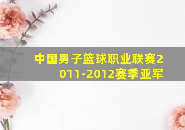 中国男子篮球职业联赛2011-2012赛季亚军