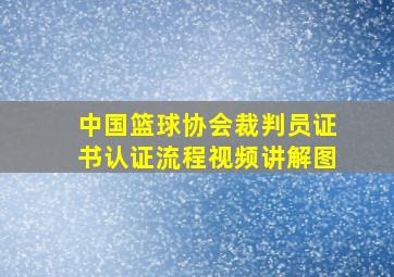 中国篮球协会裁判员证书认证流程视频讲解图