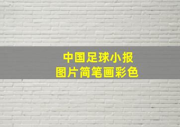 中国足球小报图片简笔画彩色