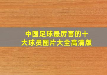 中国足球最厉害的十大球员图片大全高清版