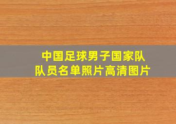 中国足球男子国家队队员名单照片高清图片